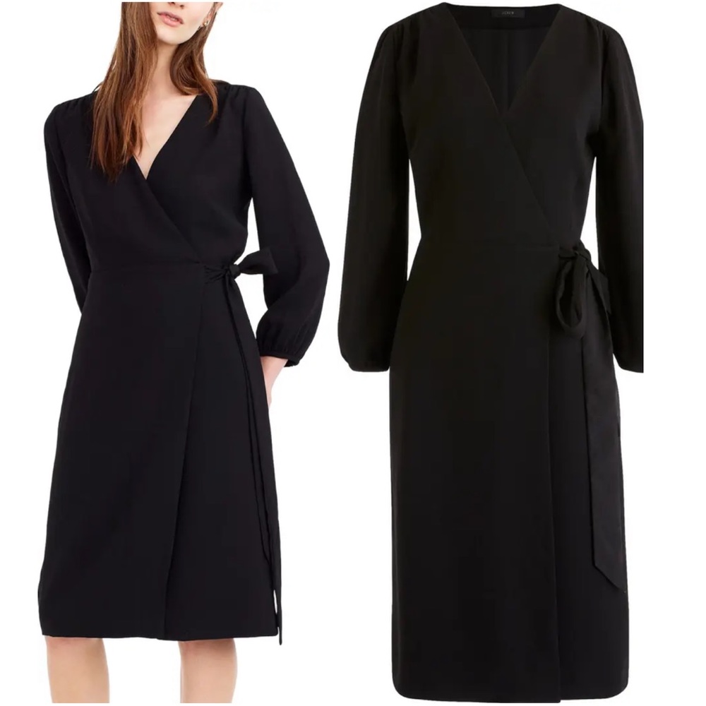 J. Crew Black Crepe Wrap